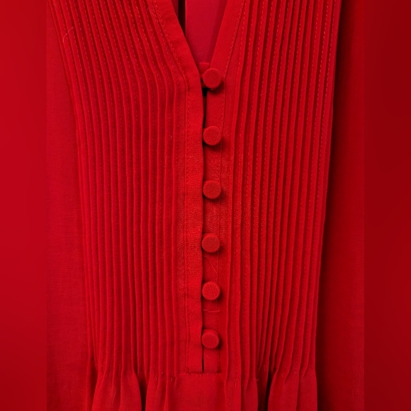 Bright Red H&M lightweight flowy summer dress, size 8 - Picture 7 of 11